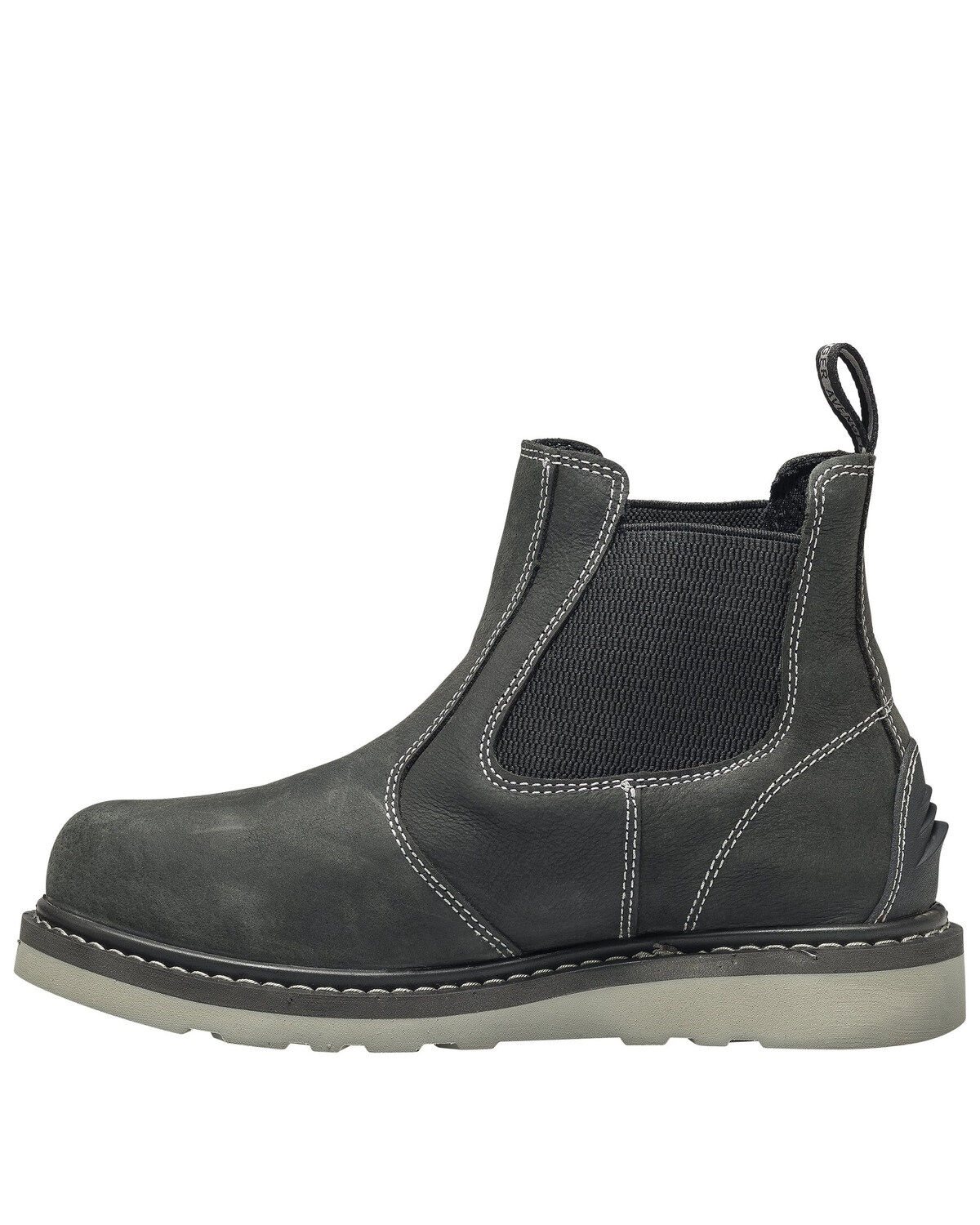 black wedge waterproof boots