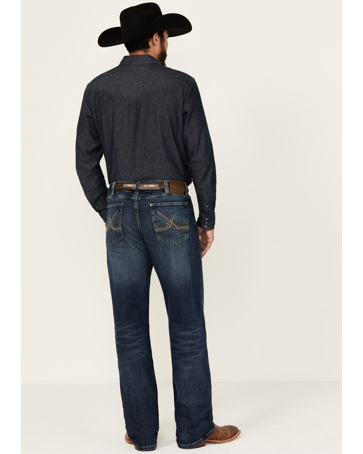 Product Name:  Wrangler 20X Men's Sunnybrook Dark Wash Extreme Relaxed Straight Stretch Denim Jeans