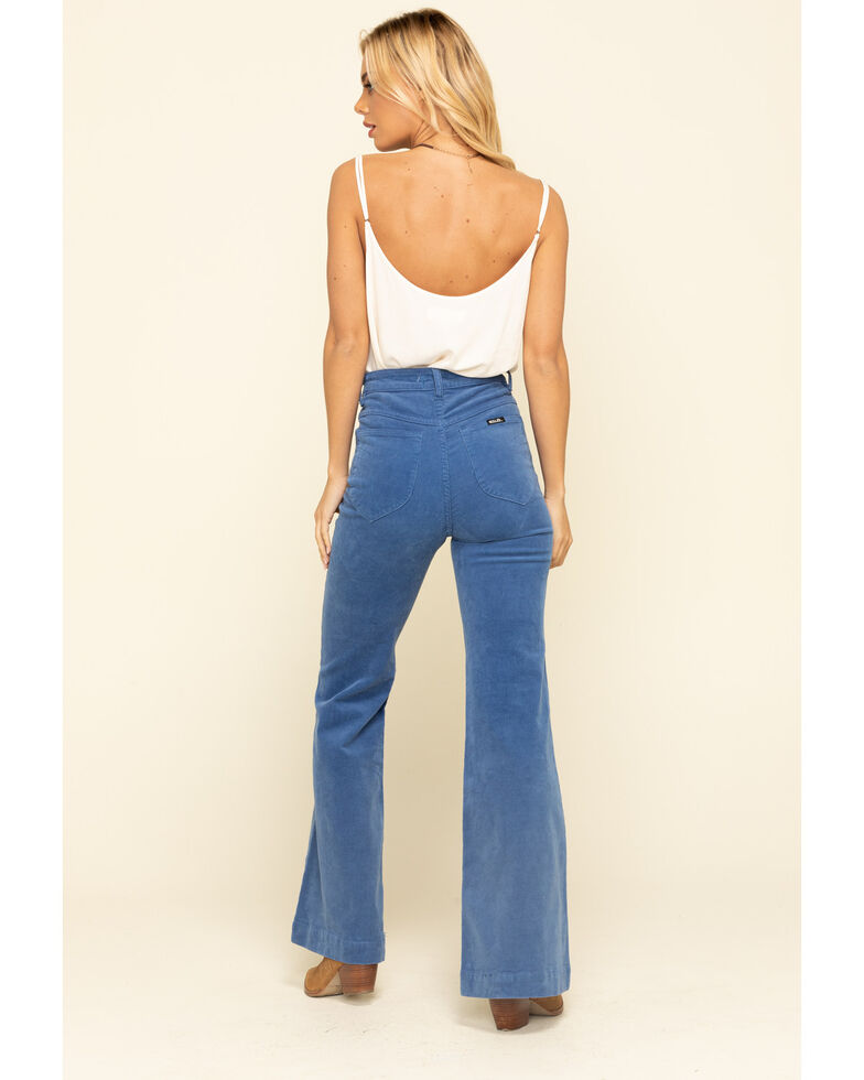 women's blue corduroy pants