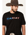 Image #2 - Ariat Men's Wordmark Short Sleeve Graphic T-Shirt, , hi-res
