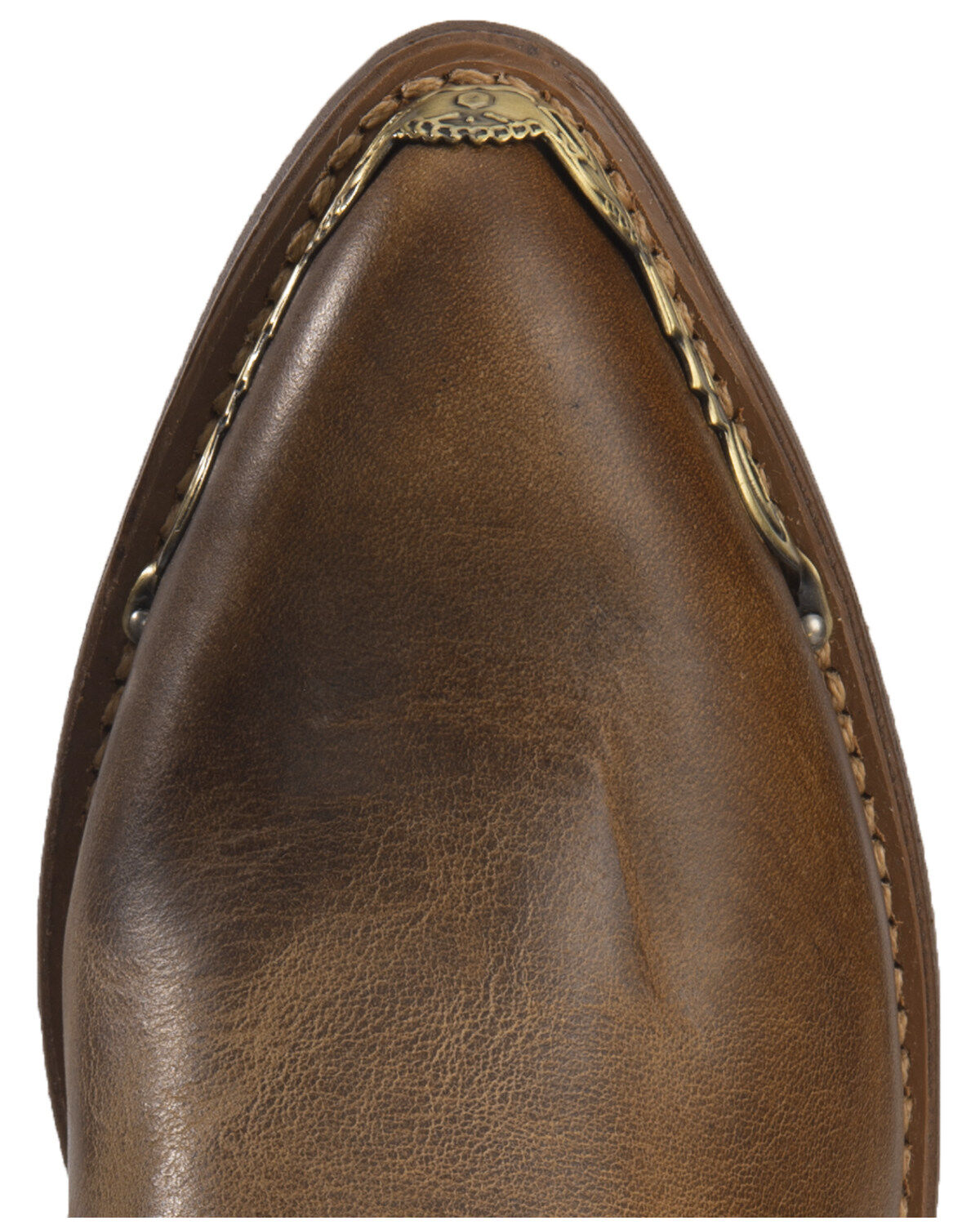 Image #8 - Abilene Women's Distressed Harness Western Boots - Round Toe, Tan, hi-res