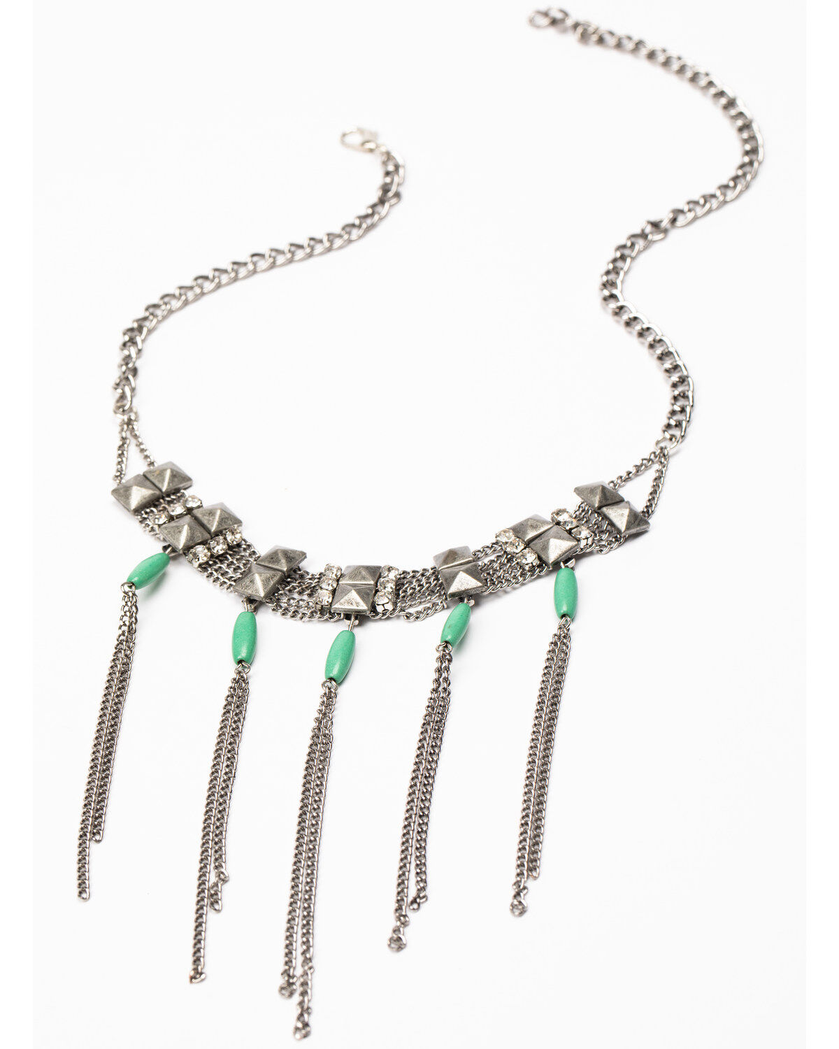 Image #1 - Idyllwind Women's Rightfully Wild Turq Necklace, Silver, hi-res