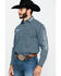 Image #3 - Wrangler Men's Turquoise Logo Geo Print Long Sleeve Western Shirt , , hi-res