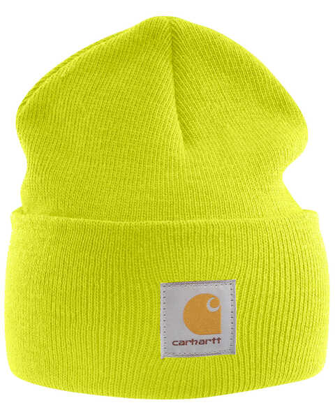 Carhartt Men's Acrylic Watch Hat, Lime, hi-res