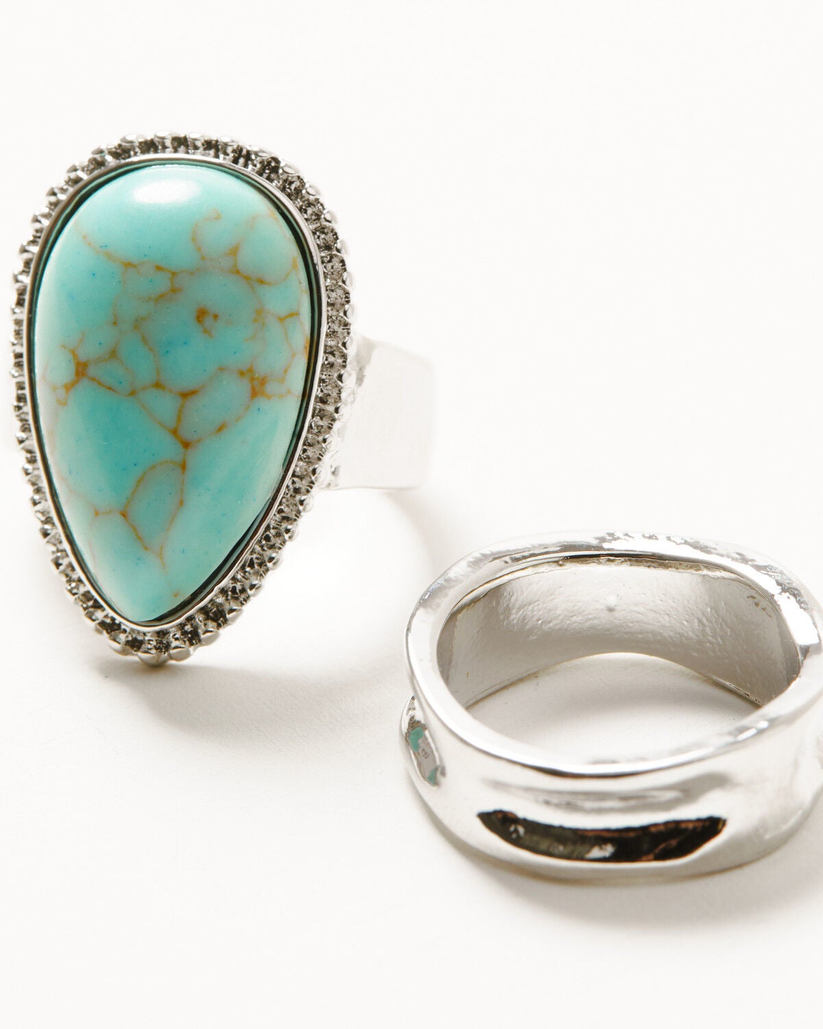 Image #3 - Shyanne Women's Teardrop Ring Set - 3 Piece, Silver, hi-res