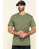 Image #1 - Hawx Men's Olive Solid Pocket Short Sleeve Work T-Shirt , , hi-res