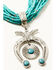 Image #2 - Shyanne Women's Wildheart Squash Blossom Beaded Necklace, Turquoise, hi-res
