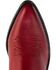 Image #6 - Abilene Women's Cowhide Western Boots - Round Toe, Red, hi-res