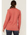 Ariat Women's FR Air Henley Long Sleeve Work Pocket Shirt , Red, hi-res