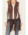 Image #3 - Idyllwind Women's Hattie Beaded Fringe Vest, Dark Brown, hi-res