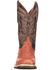 Lucchese Men's Rowdy Ostrich Skin Western Boots - Broad Square Toe, Cognac, hi-res
