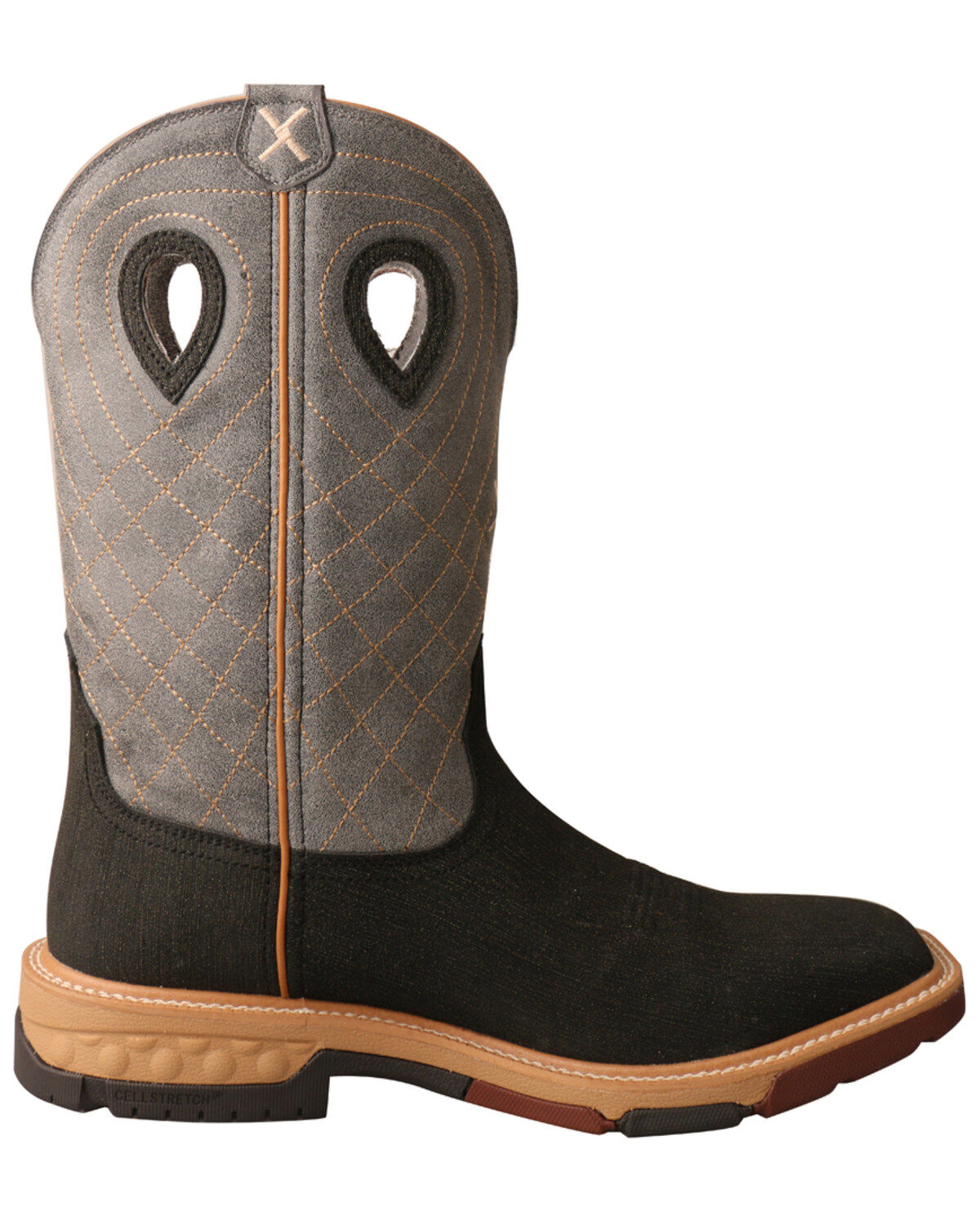 Image #2 - Twisted X Men's Brown CellStretch Western Boots - Broad Square Toe, Brown, hi-res