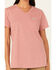 Image #3 - Ariat Women's Rebar Cotton Strong Short Sleeve Work Tee, Red, hi-res