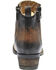 Corral Women's Burnished Double Zipper Short Western Boots, Brown, hi-res