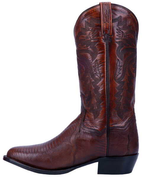 Dan Post Men's Tan Winston Lizard Western Boots - Medium Toe, Brown, hi-res