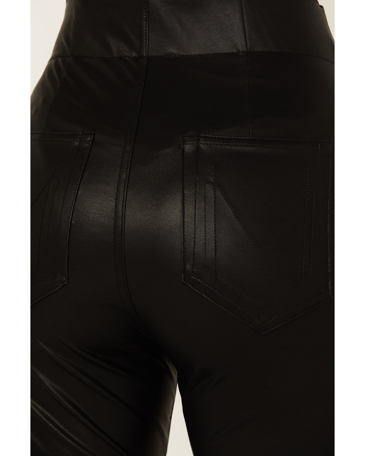 Image #4 - Show Me Your Mumu Women's Nashville Pull-On Faux Leather Flare Pants, , hi-res