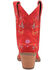 Image #5 - Dingo Women's Sugar Bug Suede Fashion Booties - Round Toe, Red, hi-res
