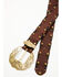 Image #2 - Leatherock Women's Brown Cassidy Jean Leather Studded Belt, Brown, hi-res