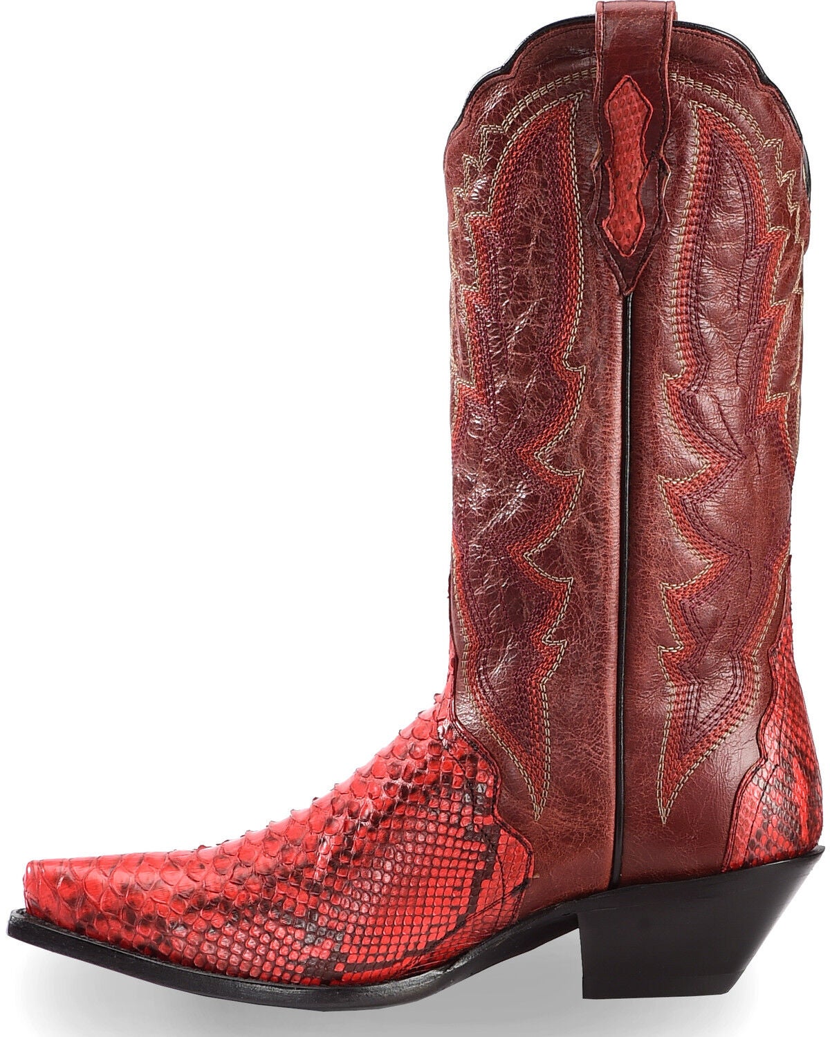 red python boots