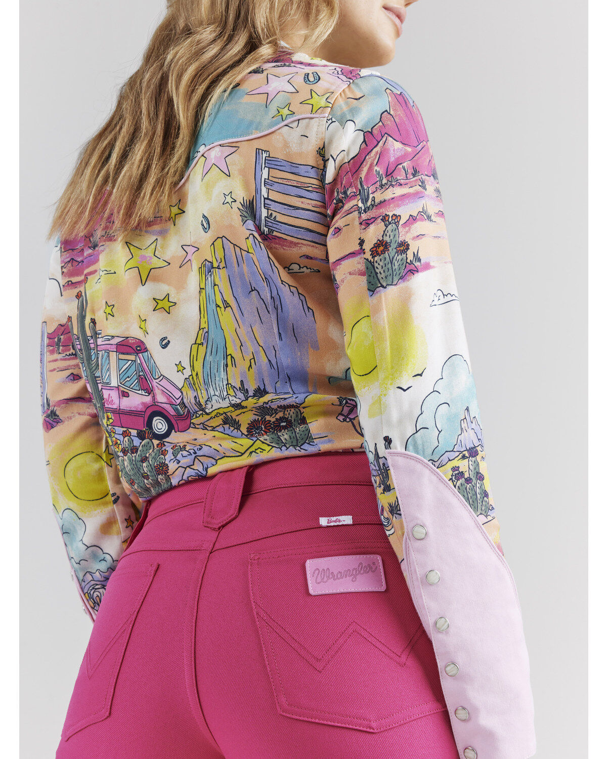 Image #6 - Wrangler® X Barbie™ Women's High Rise Wrancher Jeans, , hi-res
