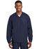Image #1 - Sport-Tek Men's V-Neck Raglan Wind Work Shirt Jacket , Navy, hi-res