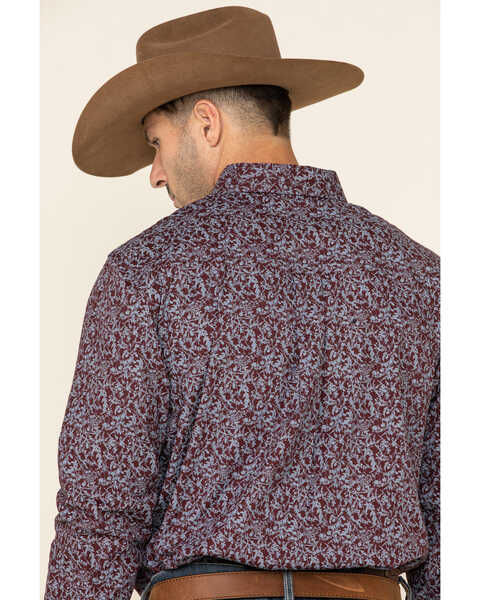 Image #4 - Cody James Core Men's Branched Out Small Floral Print Long Sleeve Western Shirt , , hi-res