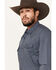 Image #2 - Cody James Men's Old West Checkered Print Long Sleeve Snap Western Shirt - Tall, , hi-res