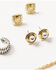 Image #3 - Shyanne Women's Western Muse Heart Concho Earring Set - 5 Piece, Gold, hi-res
