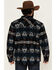 Image #4 - Cody James Men's Beacon Southwestern Print Sherpa Lined Flannel Shirt Jacket, Black, hi-res