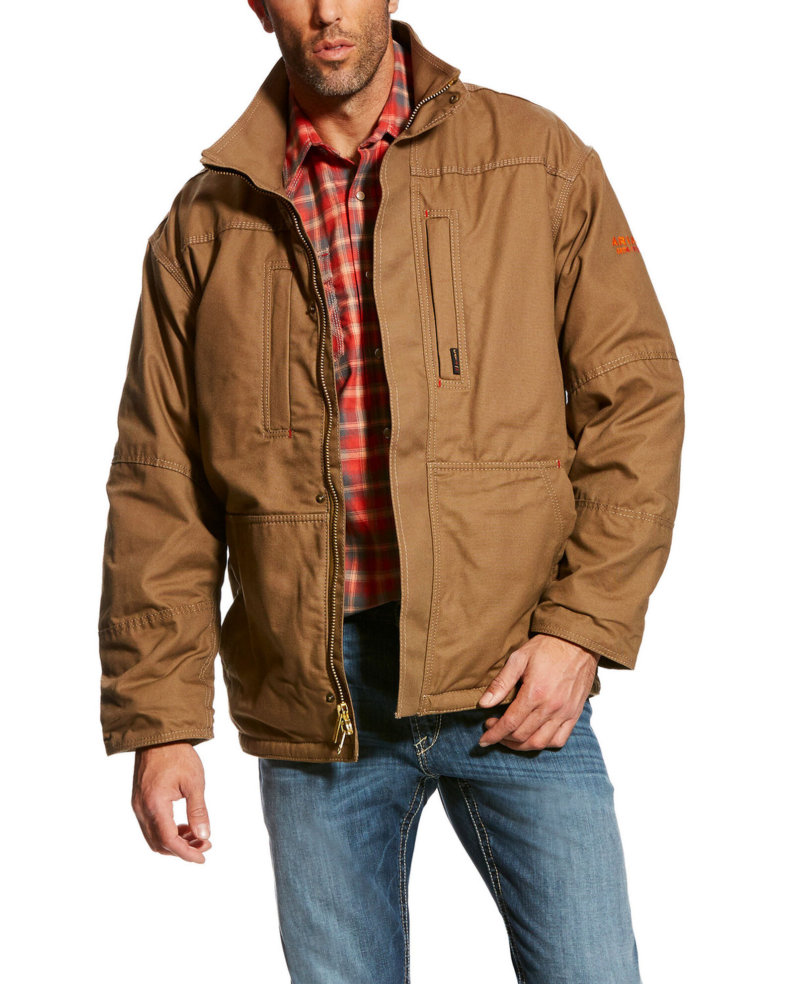 Ariat Men s FR Workhorse Field Khaki Insulated Jacket 10024029