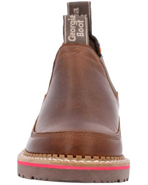 Image #4 - Georgia Boot Women's Stripe Romeo Work Shoes - Moc Toe, Brown, hi-res