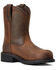 Image #1 - Ariat Women's Fatbaby Pull On Work Boots - Steel Toe, Brown, hi-res