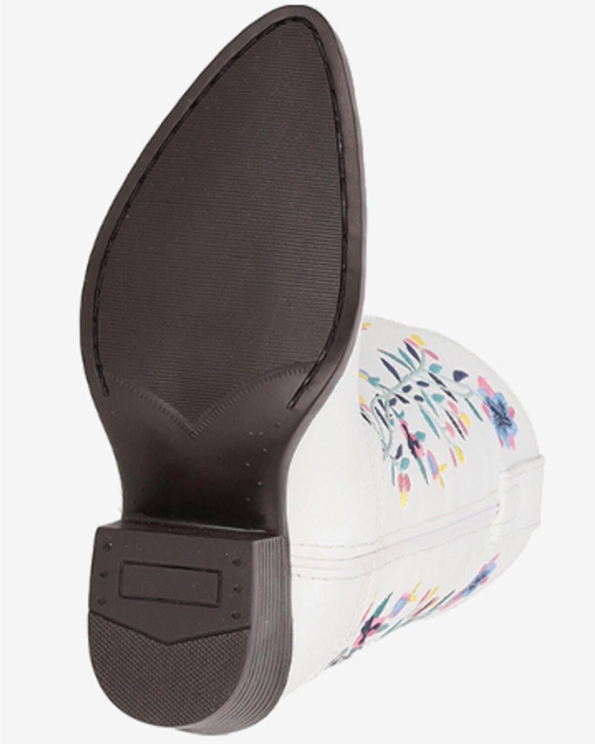 Image #6 - Smoky Mountain Little Girls' Lacey Western Boots - Round Toe, White, hi-res