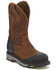 Justin Men's Chestnut Warhawk Waterproof Work Boots - Composite Toe, Chestnut, hi-res