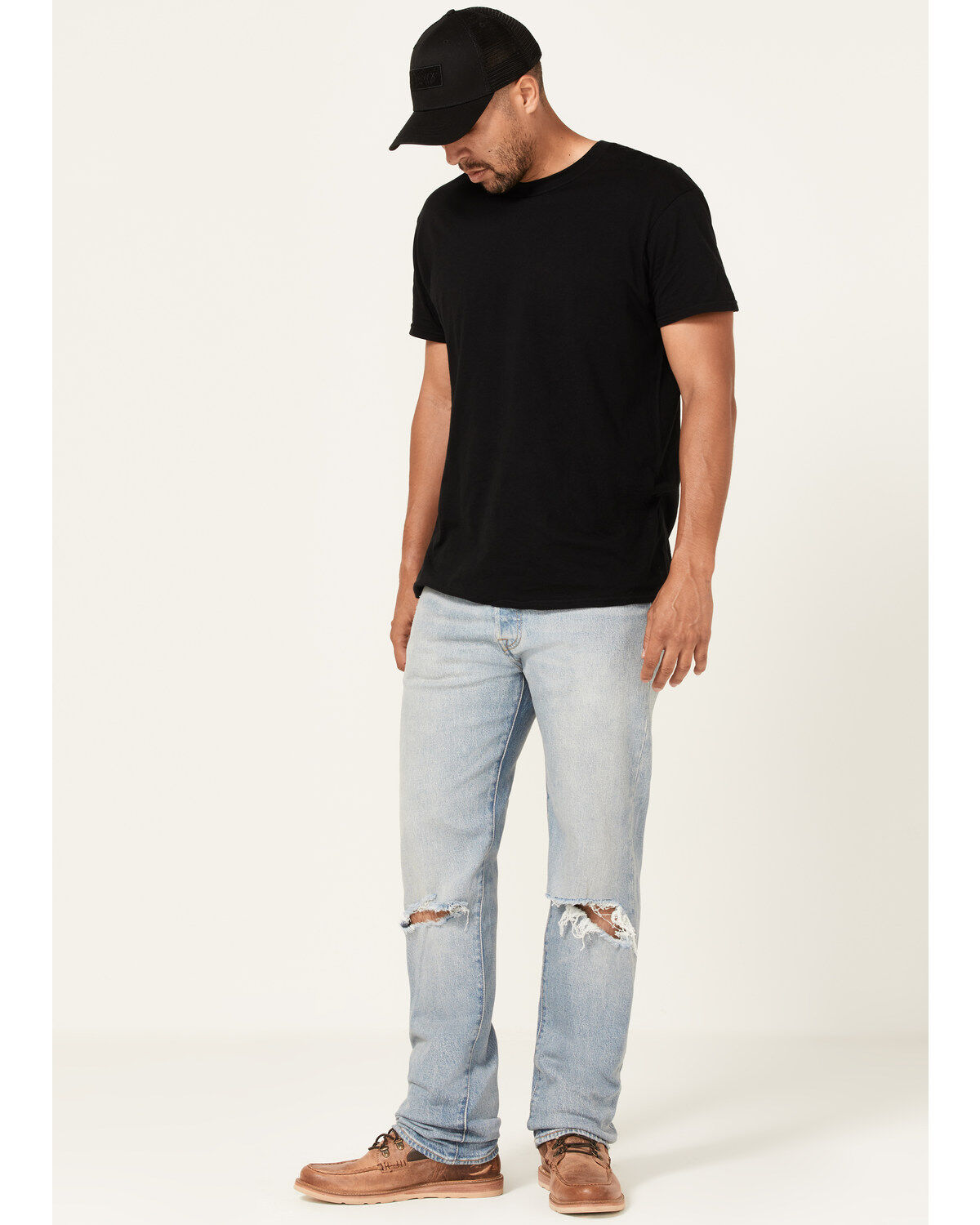 Image #1 - Levi's Men's 501® Higher Mountain Light Wash Original Fit Straight Jeans, Light Wash, hi-res