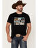 Image #1 - Dale Brisby Men's Rodeo Time Steerhead Skull Desert Graphic Short Sleeve T-Shirt , , hi-res