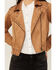 Image #3 - Idyllwind Women's Yorkshire Studded And Embroidered Moto Jacket, Tan, hi-res