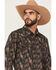 Image #2 - Cody James Men's Desert Dapper Paisley Print Long Sleeve Snap Western Shirt - Tall, Navy, hi-res