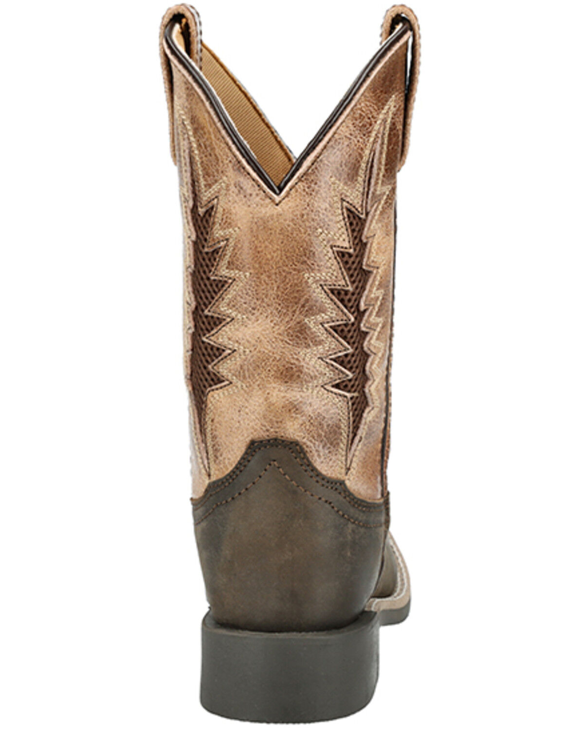 Image #5 - Smoky Mountain Little Boys' Desperado Western Boots - Broad Square Toe, Dark Brown, hi-res