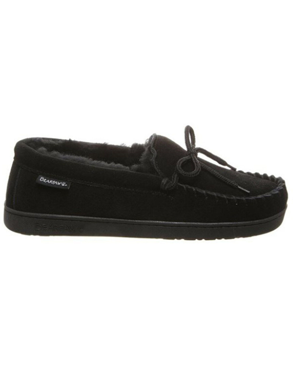 Image #2 - Bearpaw Men's Moc II Wide Slip-On Moccasins, Black, hi-res