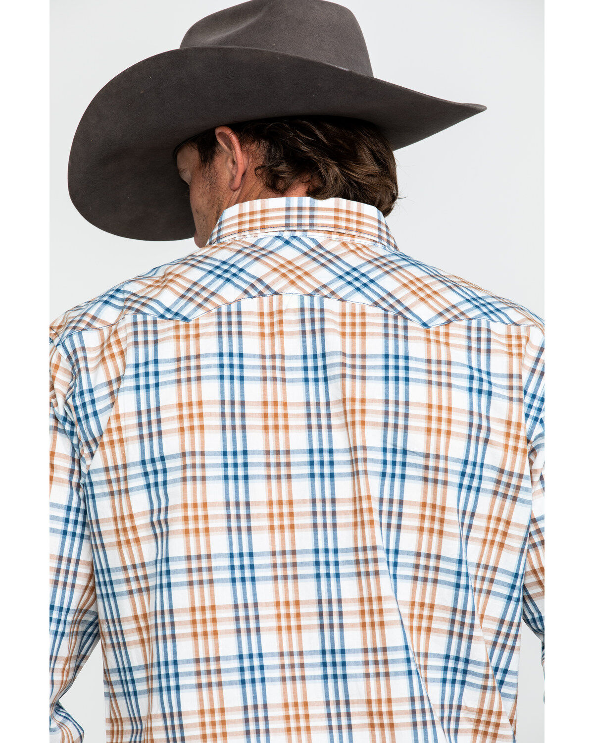 Image #5 - Wrangler Retro Men's Multi Med Plaid Long Sleeve Western Shirt , , hi-res