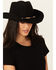 Nikki Beach Women's Black Marti Wool Felt Western Hat , Black, hi-res