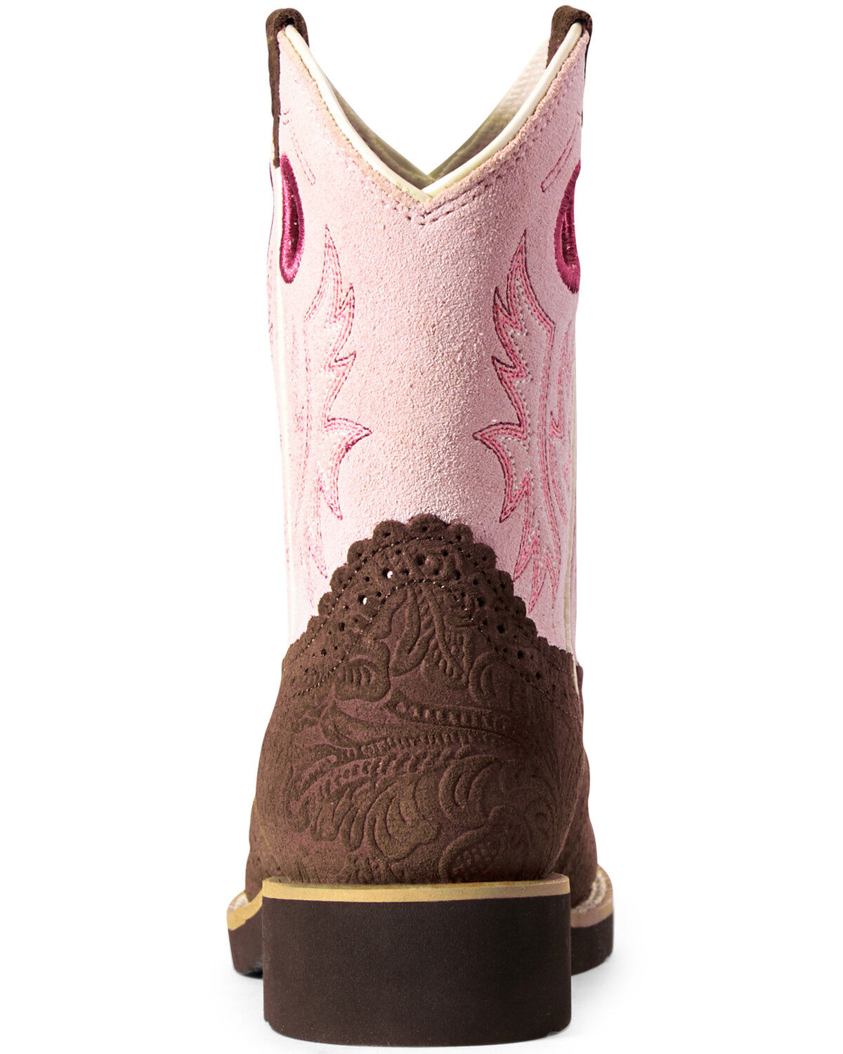 Image #3 - Ariat Girls' Tooled Cowgirl Western Boots - Round Toe, , hi-res