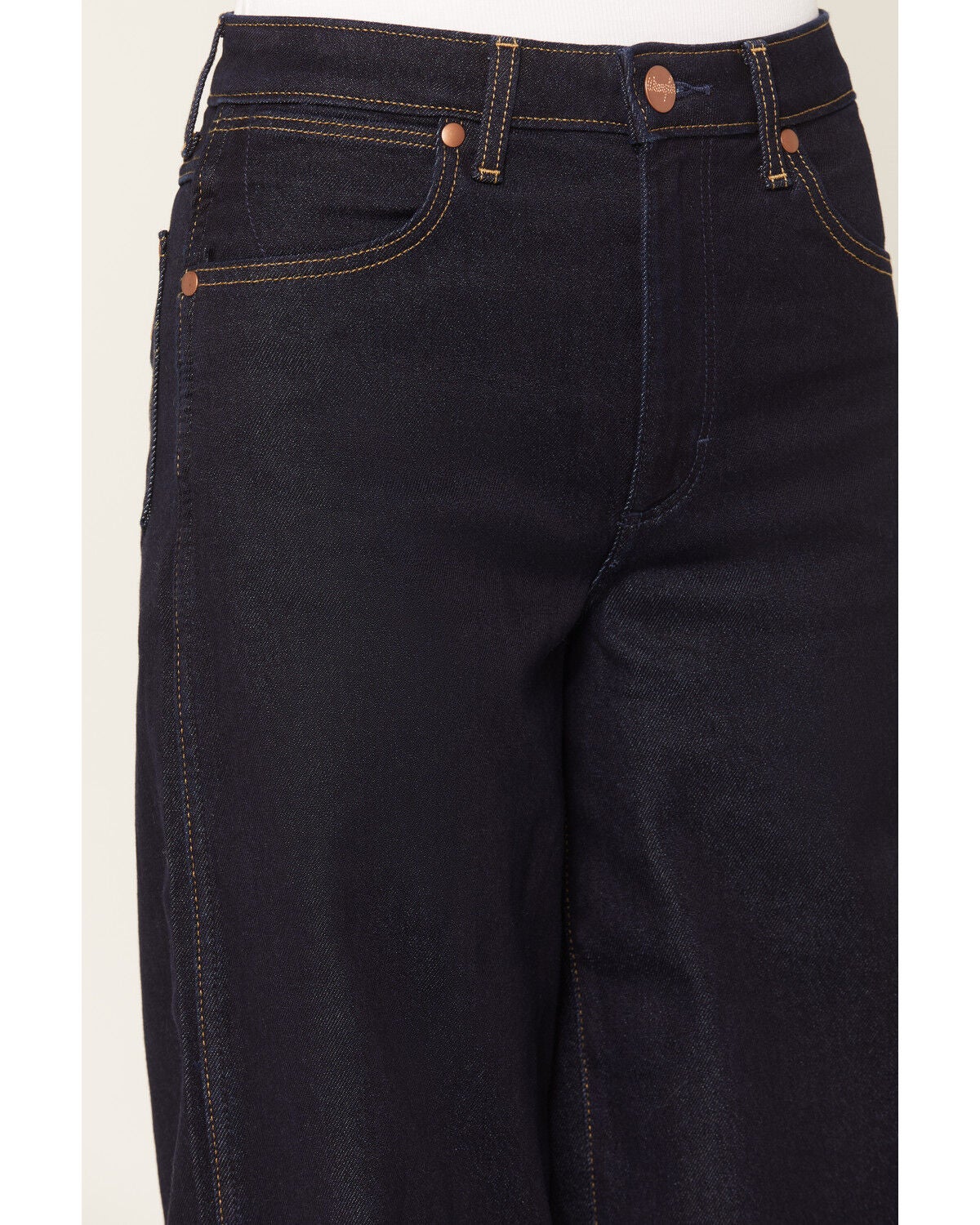 Image #2 - Wrangler Women's Canyon Dark Wash High Rise Wide Denim Jeans, Dark Wash, hi-res