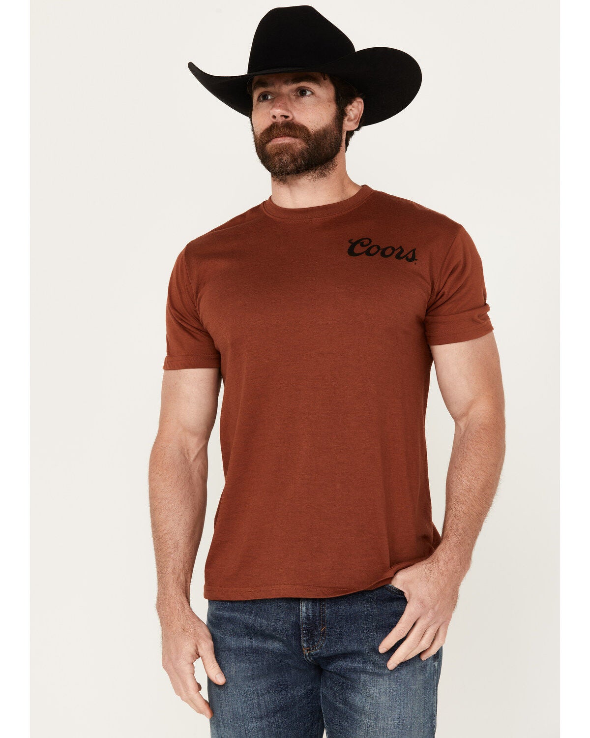 Coors Men's Logo Short Sleeve Graphic T-Shirt, Russett, hi-res