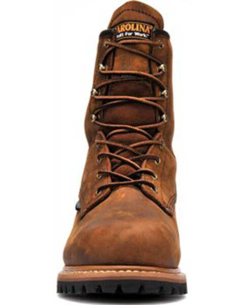 Carolina Men's Steel Toe 8" Work Boots, Brown, hi-res