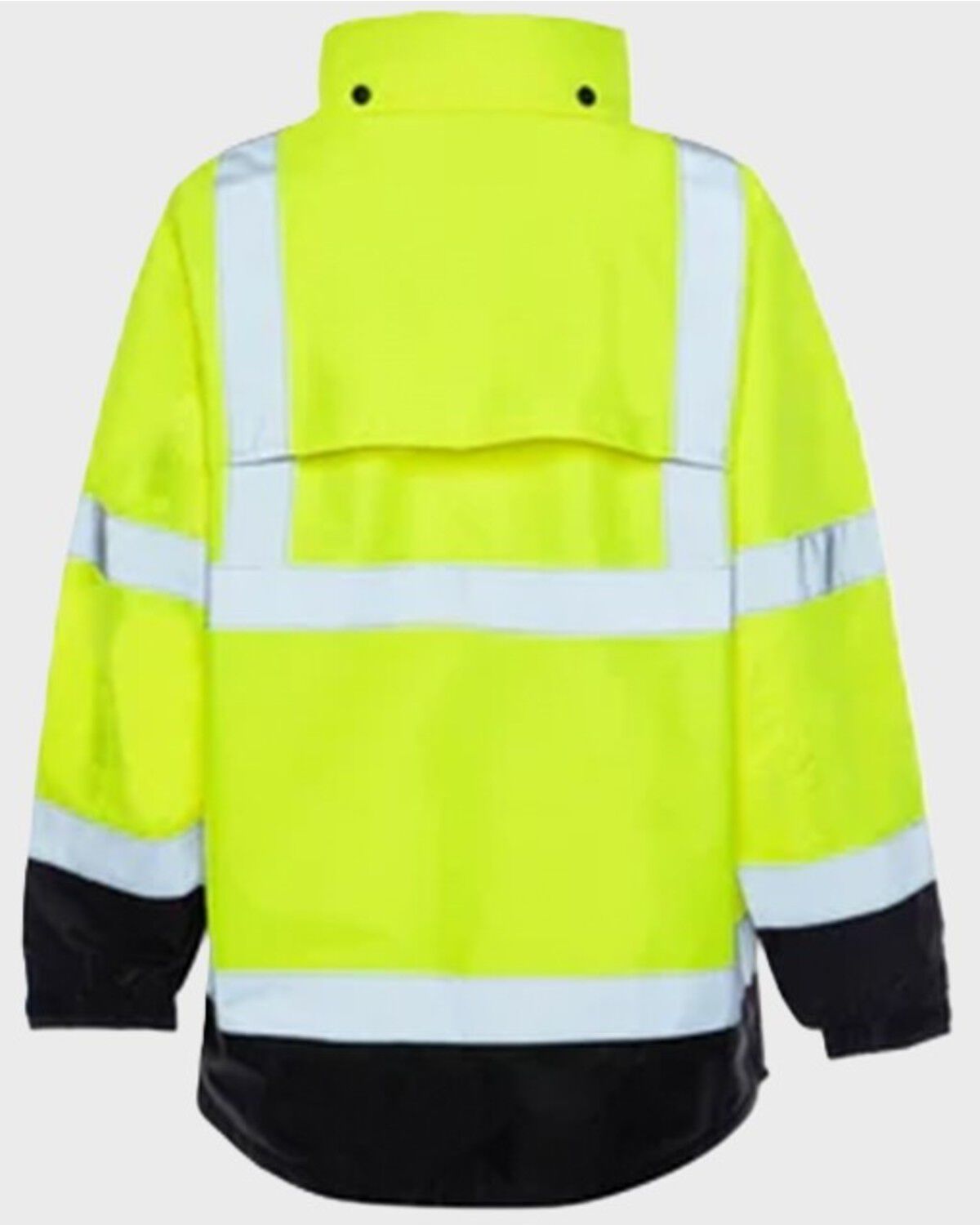 Image #3 - Utility Pro Men's HiVis Waterproof Rain Jacket, Yellow, hi-res