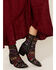 Image #1 - Marco Delli Women's Senegal Fashion Booties - Round Toe, Black, hi-res