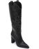 Image #1 - DanielXDiamond Women's Acadia Embroidered Western Boots - Snip Toe, Black, hi-res