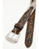 Image #2 - Stetson Men's Tooled Leather Belt, Taupe, hi-res